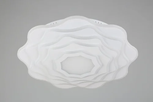 Люстра потолочная LED Mottola OML-09607-265 Omnilux белая на 1 лампа, основание белое в стиле хай-тек кольца фото 3
