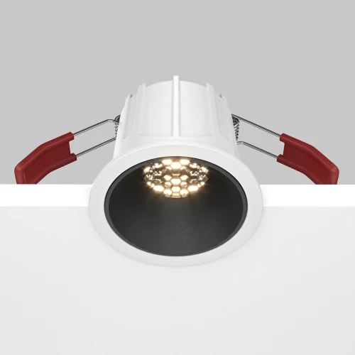 Светильник точечный Alfa LED DL043-01-10W3K-RD-WB Maytoni белый чёрный на 1 лампу, основание чёрное белое в стиле современный фото 8