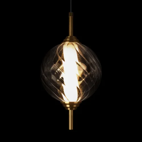 Светильник подвесной LED Helix 10421/B Smoke LOFT IT дымчатый на 1 лампу, основание бронзовое в стиле современный фото 2