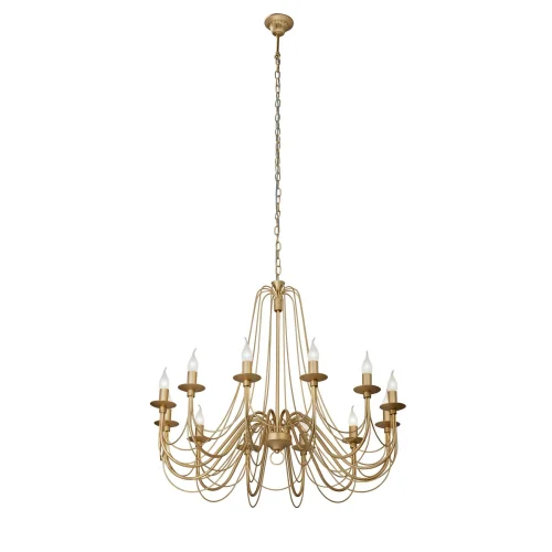 Люстра подвесная V1044-8/12 Vitaluce без плафона на 12 ламп, основание бежевое в стиле классический Люстра подвесная V1044-8/12 Vitaluce без плафона на 12 ламп, основание бежевое в стиле классический