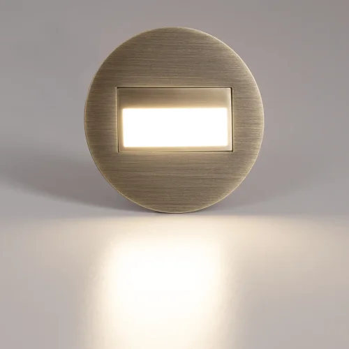 Светильник точечный для лестницы LED Скалли CLD007R3 Citilux бронзовый на 1 лампу, основание бронзовое в стиле современный хай-тек круглый подсветка для лестниц и ступеней фото 3
