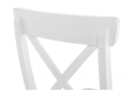 Деревянный стул Bern butter white / grey 11768 Woodville, серый/ткань, ножки/дерево/белый, размеры - ****460*530 фото 9