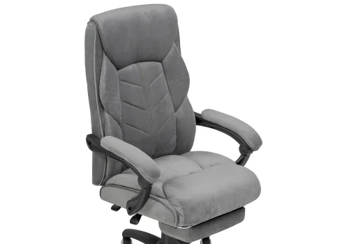Компьютерное кресло Traun dark gray / black 15399 Woodville, серый/велюр, ножки/пластик/чёрный, размеры - *1170***700* фото 8