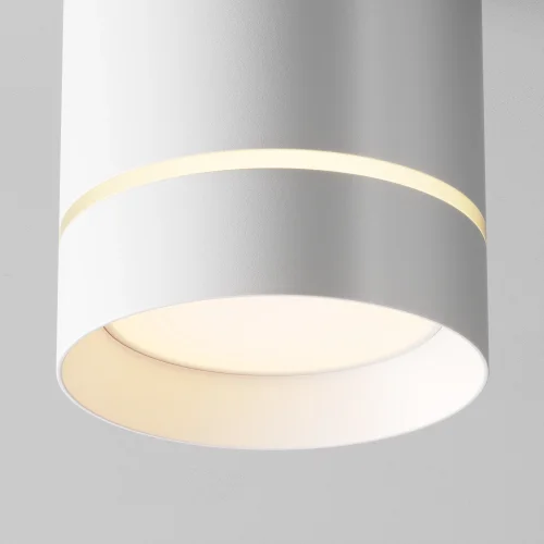 Светильник подвесной LED Orlo P085PL-12W3K-W Maytoni белый на 1 лампу, основание белое в стиле современный хай-тек трубочки фото 2