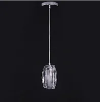 Светильник подвесной 10131/S nickel Newport прозрачный 1 лампа, основание никель в стиле современный 