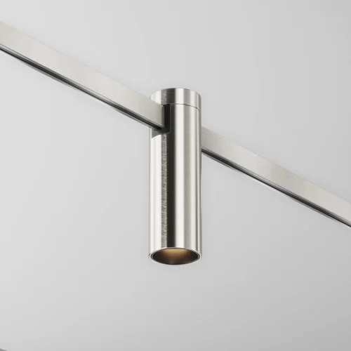 Трековый светильник Focus Led Flarity 3000K 5Вт 60° TR143-1-5W3K-W-PT Maytoni никель для шинопроводов серии Magnetic trаck system Flarity никель фото 3