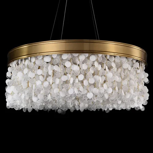 Люстра подвесная VERONA A L12 193713-23 ImperiumLoft прозрачная на 12 ламп, основание латунь в стиле современный фото 15