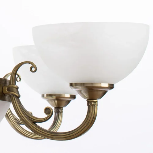 Люстра подвесная Windsor A3777LM-6-2AB Arte Lamp белая на 6 ламп, основание античное бронза в стиле классический кантри  фото 4