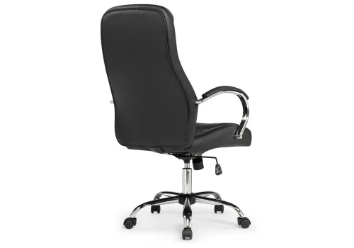 Компьютерное кресло Tron black 15518 Woodville, чёрный/искусственная кожа, ножки/металл/хром, размеры - *1210***610*700 фото 5