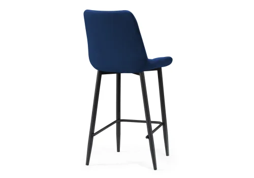 Полубарный стул Алст К синий / черный 502119 Woodville, синий/велюр, ножки/металл/чёрный, размеры - ****500*580 фото 4