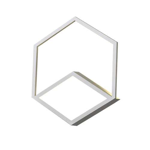 Бра LED Kubick 7591 Mantra белый на 1 лампа, основание белое в стиле хай-тек современный квадраты