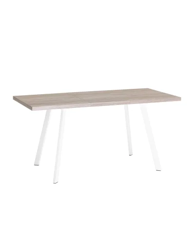 Стол PLAIN, 116-158*74, дуб Ан/белый УТ000034571 Stool Group столешница светлая дерево из лдсп фото 6