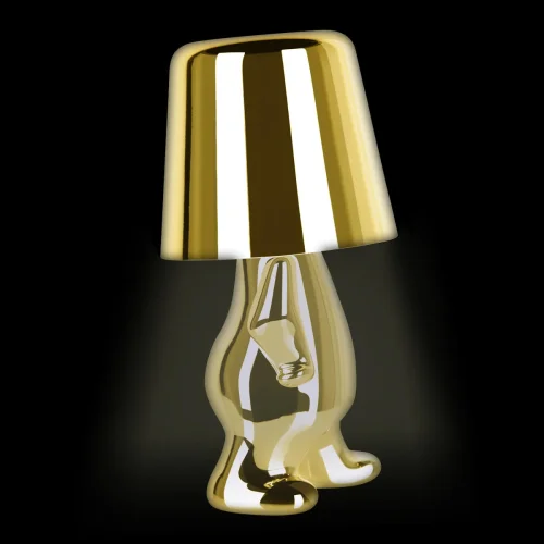 Настольная лампа LED Brothers 10233-C Gold LOFT IT золотая 1 лампа, основание золотое металл в стиле модерн животные фото 6