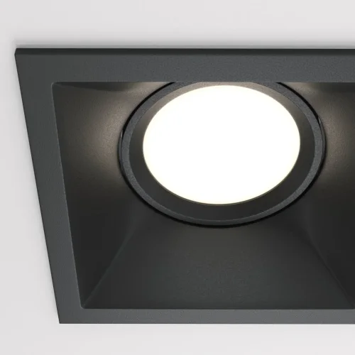 Светильник точечный Dot DL029-2-02B Maytoni чёрный 2 лампы, основание чёрное в стиле современный хай-тек  фото 3