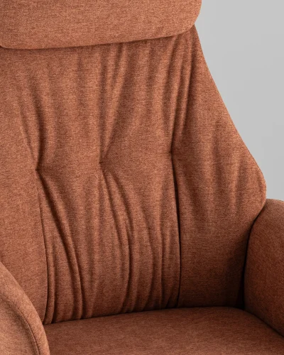 Кресло офисное TopChairs Neoma, терракотовый, ткань УТ000041774 Stool Group, /, ножки//, размеры - ***** фото 4