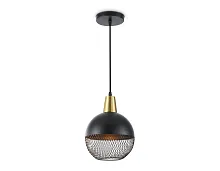 Светильник подвесной TR8504 Ambrella light чёрный на 1 лампу, основание чёрное в стиле лофт 