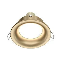 Светильник точечный Slim DL027-2-01-MG Maytoni матовый золото 1 лампа, основание матовое золото в стиле современный 