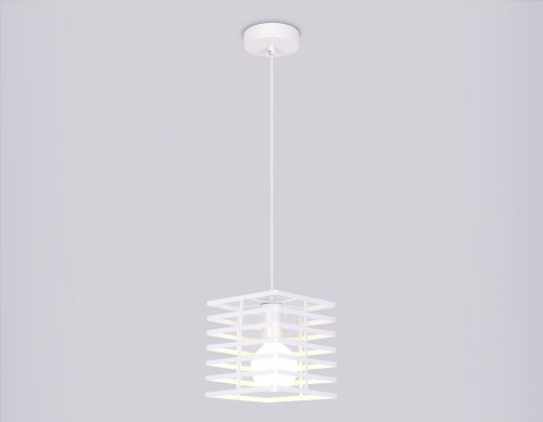 Светильник подвесной TR8410 Ambrella light белый 1 лампа, основание белое в стиле лофт  фото 5