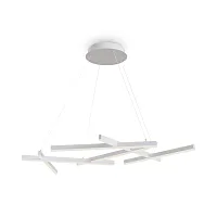 Люстра подвесная LED Line MOD016PL-L80WK Maytoni белая на 1 лампу, основание белое в стиле хай-тек современный 