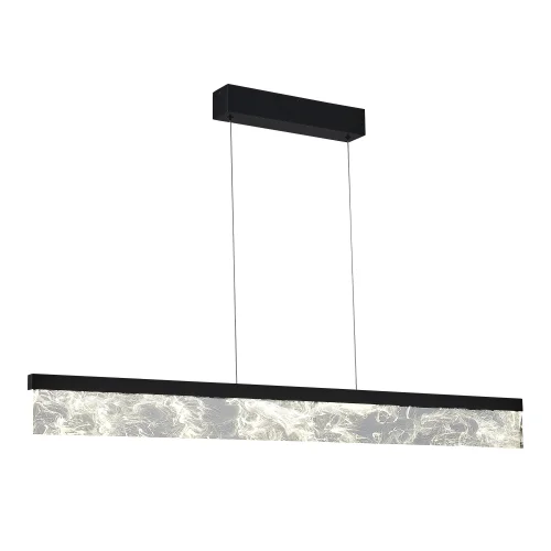 Светильник подвесной LED Splendid SL6234.403.45 ST-Luce серый прозрачный на 1 лампу, основание чёрное в стиле хай-тек 