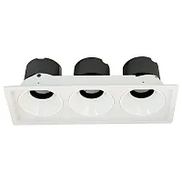 Светильник точечный LED Dorsum WTD.O21.000.30.30 Wertmark белый на 3 лампы, основание белое в стиле хай-тек современный прямоугольный