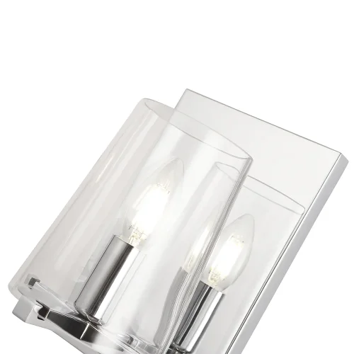 Бра MEDICI AP1 Crystal Lux прозрачный на 1 лампа, основание хром в стиле лофт  фото 3