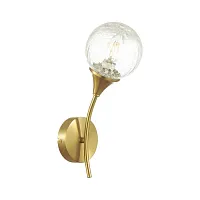 Бра Yoko 4558/1W Lumion прозрачный 1 лампа, основание латунь в стиле современный 