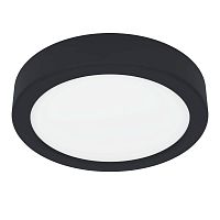 Светильник накладной LED Fueva 5 900581 Eglo белый 1 лампа, основание чёрное в стиле модерн круглый