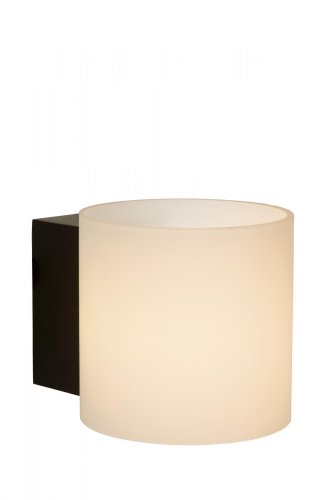 Бра Jelte 04203/01/30 Lucide белый на 1 лампа, основание чёрное в стиле современный 