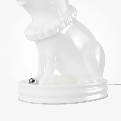 Настольная лампа LED MOD477TL-L5W3K Senor Capybara Maytoni белая на 1 лампу, основание белое керамика в стиле современный арт-деко шар фото 5 Настольная лампа LED MOD477TL-L5W3K Senor Capybara Maytoni белая на 1 лампу, основание белое керамика в стиле современный арт-деко шар фото 5