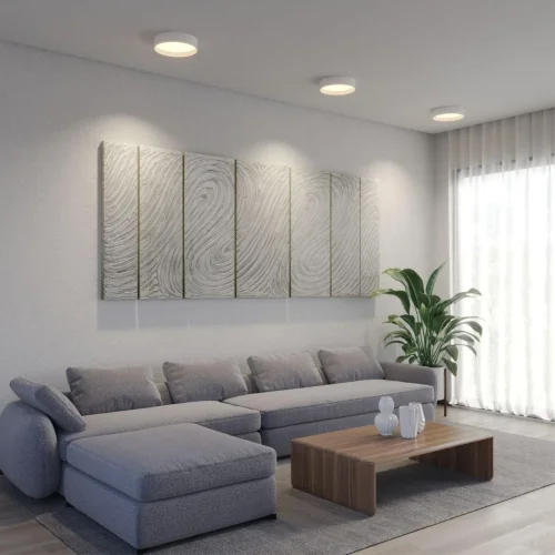 Светильник потолочный LED с переключателем цветовой температуры Orbis 359600 Novotech белый на 1 лампу, основание белое в стиле хай-тек современный круглый фото 3