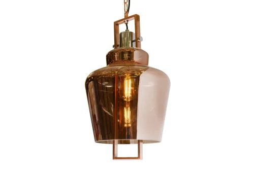 Светильник подвесной Dama A1500/B3 BR iLamp коричневый 1 лампа, основание коричневое в стиле современный лофт выдувное фото 2