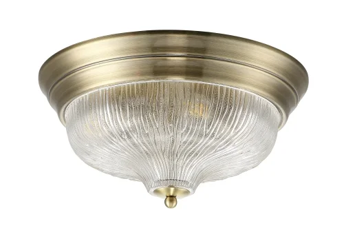 Светильник потолочный LLUVIA PL4 BRONZE D370 Crystal Lux прозрачный 4 лампы, основание бронзовое в стиле кантри классический 