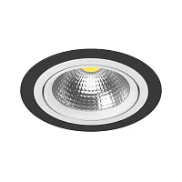 Светильник точечный Intero 111 i91706 Lightstar чёрный белый 1 лампа, основание белое чёрное в стиле хай-тек 
