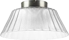 Светильник потолочный LED Napoli 794010 Lightstar прозрачный на 1 лампу, основание коричневое в стиле классический современный 