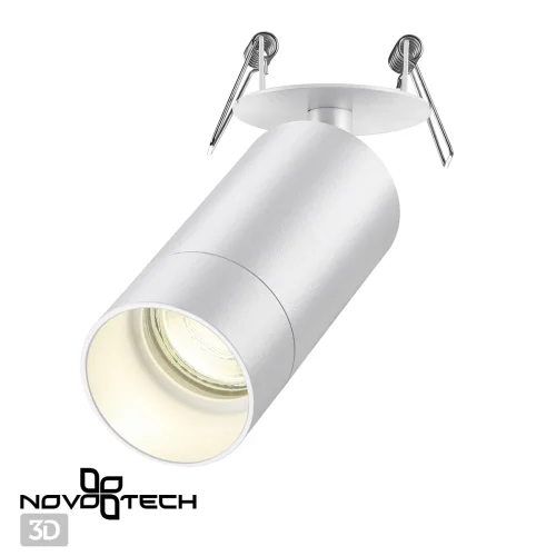 Светильник точечный Slim 370872 Novotech белый 1 лампа, основание белое в стиле современный  фото 3