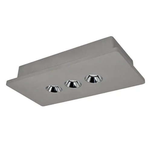Светильник накладной LED OL1072-GH/3 LOFT IT серый на 3 лампы, основание серое в стиле современный прямоугольный