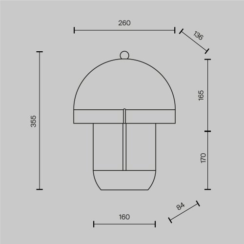 Настольная лампа LED Hope MOD479TL-L14W3K1 Maytoni белая на 1 лампу, основание белое керамика в стиле современный фото 6