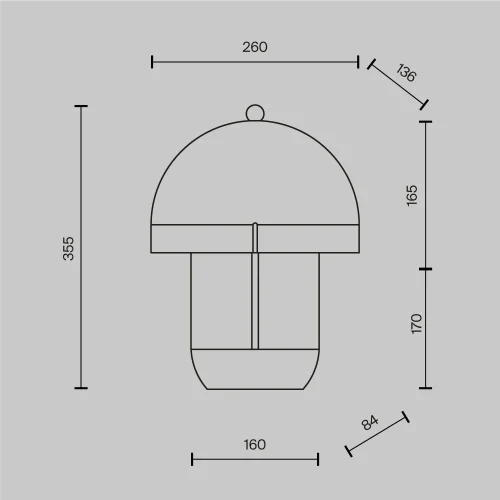 Настольная лампа LED Hope MOD479TL-L14W3K Maytoni белая на 1 лампу, основание белое керамика в стиле современный фото 7