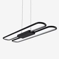 Светильник подвесной LED Style V2421-PL Moderli чёрный на 1 лампу, основание чёрное в стиле хай-тек 