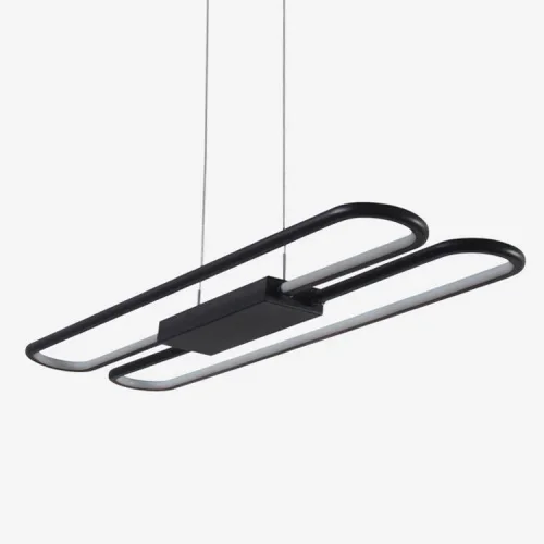 Светильник подвесной LED Style V2421-PL Moderli чёрный на 1 лампу, основание чёрное в стиле хай-тек 