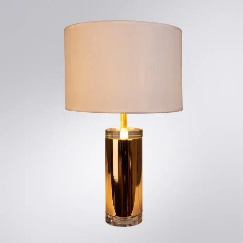 Настольная лампа Maia A4036LT-1GO Arte Lamp белая 1 лампа, основание золотое стекло металл в стиле современный  фото 2