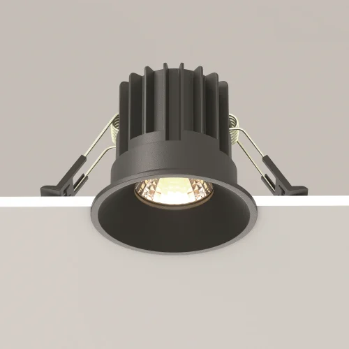Светильник точечный LED Round DL058-7W3K-B Maytoni чёрный на 1 лампу, основание в стиле современный фото 14