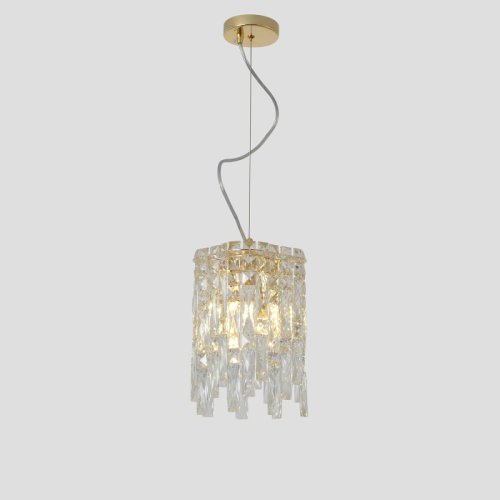 Светильник подвесной ABRIL SP2 GOLD Crystal Lux прозрачный на 2 лампы, основание золотое в стиле классический фото 5 Светильник подвесной ABRIL SP2 GOLD Crystal Lux прозрачный на 2 лампы, основание золотое в стиле классический фото 5