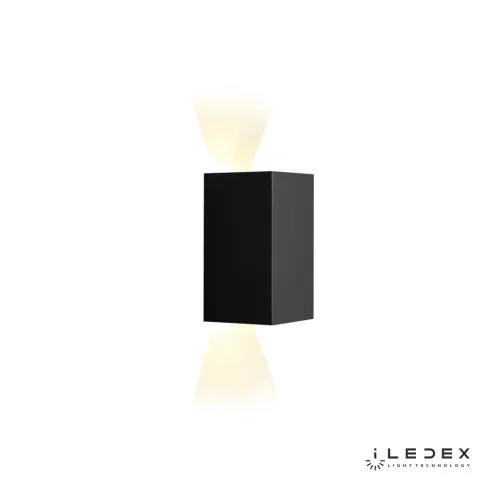 Бра LED Double ZD8160-12W BK iLedex чёрный на 1 лампа, основание чёрное в стиле современный хай-тек  фото 2