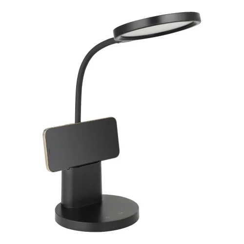 Настольная лампа офисная LED Brolini 900528 Eglo чёрная 1 лампа, основание чёрное полимер в стиле современный  фото 3