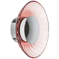 Бра LED Celesta 809012 Lightstar розовый 1 лампа, основание хром в стиле арт-деко 