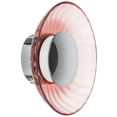 Бра LED Celesta 809012 Lightstar розовый на 1 лампа, основание хром в стиле арт-деко 