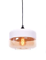 Светильник подвесной лофт Barlet LDP 6808 WT+TEA Lumina Deco белый 1 лампа, основание белое в стиле лофт 