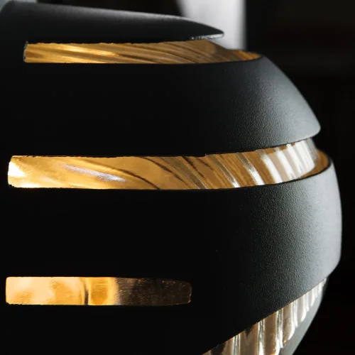 Настенный светильник уличный URBAN A2802AL-1GY Arte Lamp уличный IP54 серый на 1 лампу, плафон прозрачный в стиле современный E27 фото 4